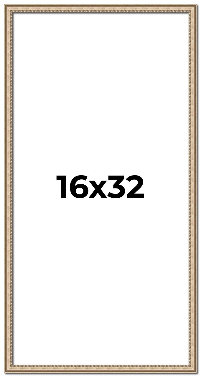 Panoramic Minimalist Silver Picture Frame - UV Acrylic, Foam Board Backing, Hanging Hardware